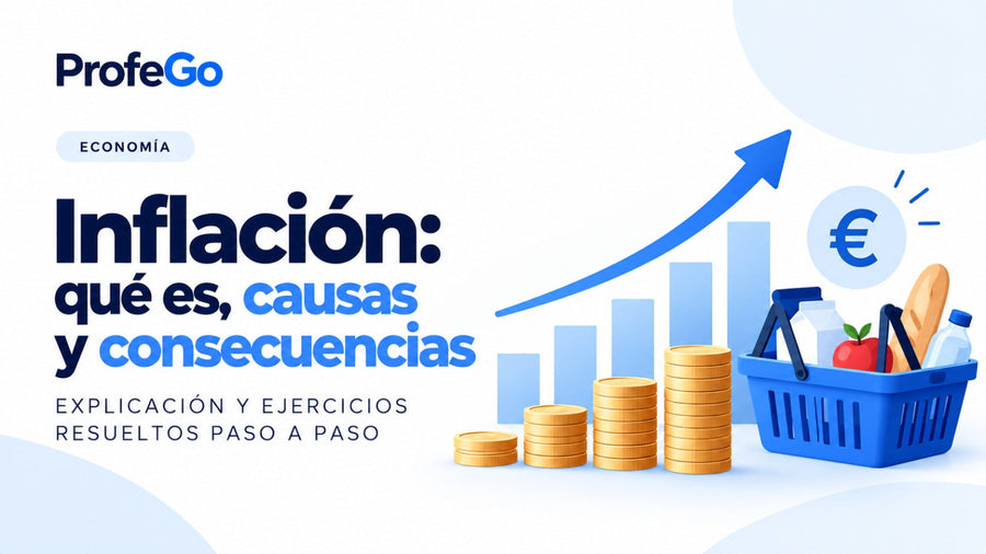 Inflación: qué es, causas, tipos, consecuencias y ejercicios resueltos