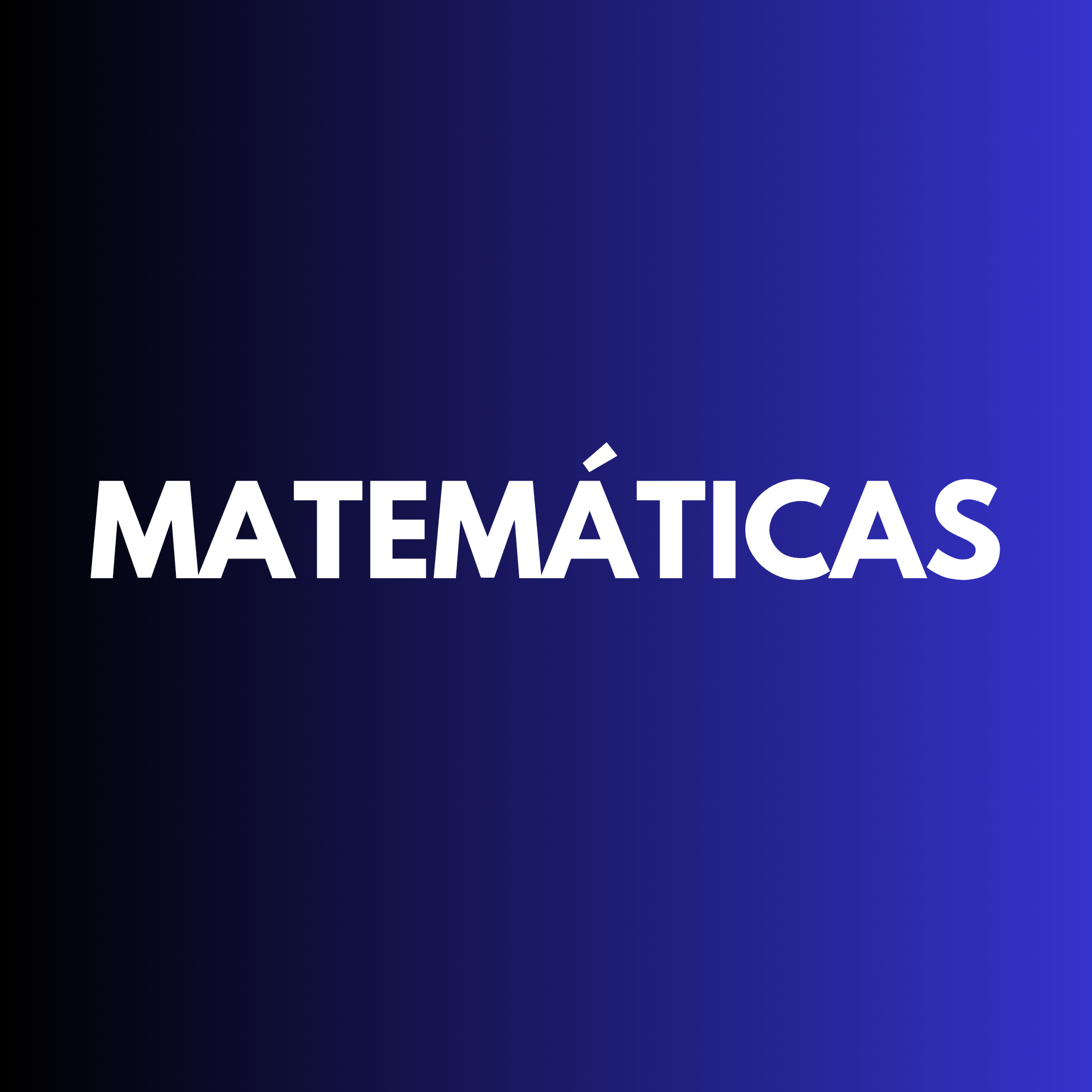 MATEMÁTICAS