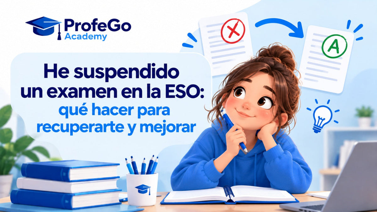 He suspendido un examen en la ESO: qué hacer para recuperarte y mejorar