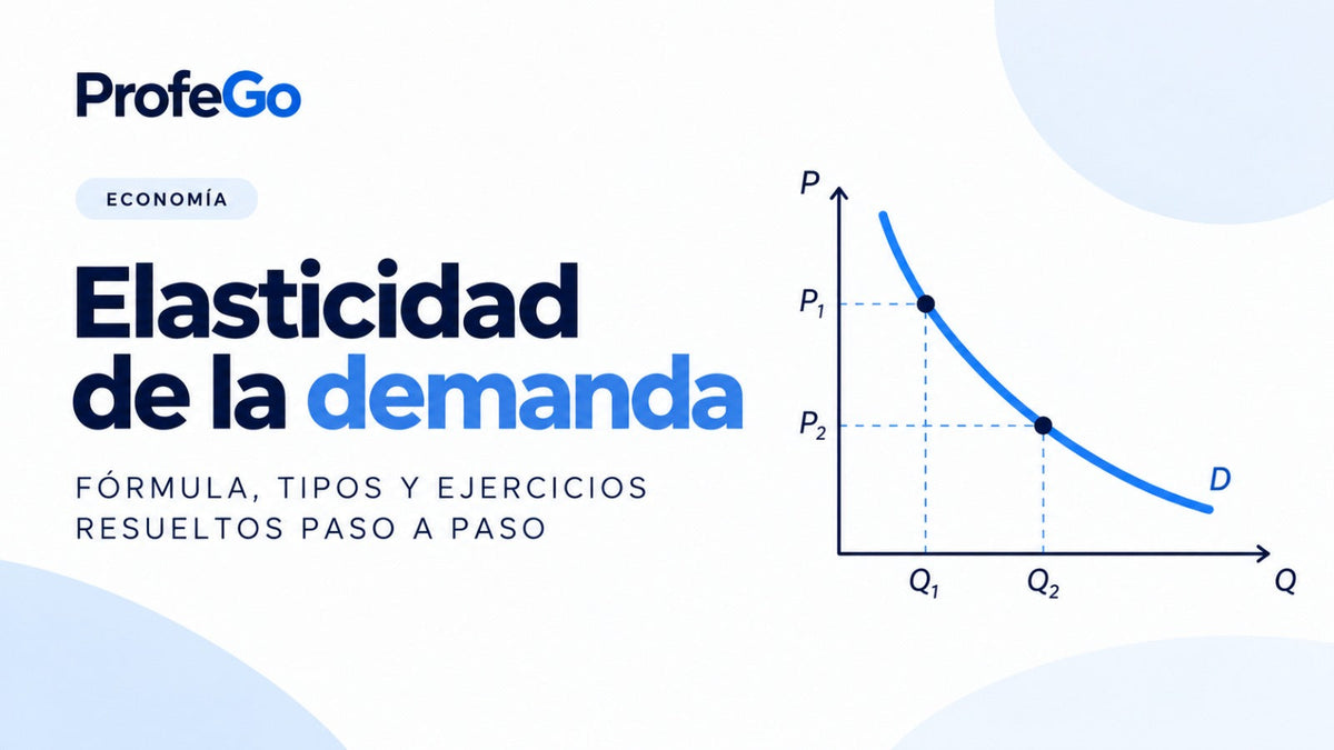 Elasticidad de la demanda: fórmula, tipos y ejercicios resueltos paso a paso