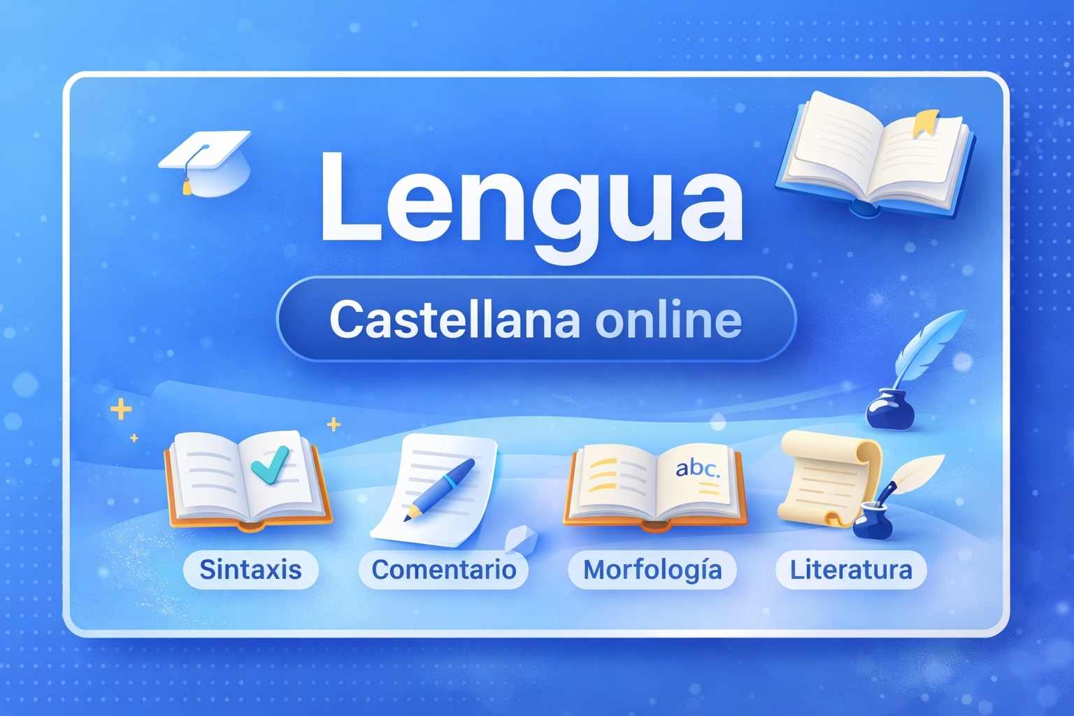 Clases particulares de lengua castellana: Sintaxis, comentario, morfología y literatura.
