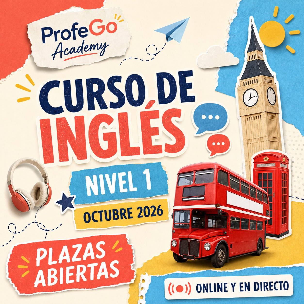 Curso de Inglés Nivel 1 (Octubre)